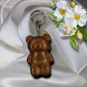 Ancient Copper Gummy Bear Keychain(Z179)